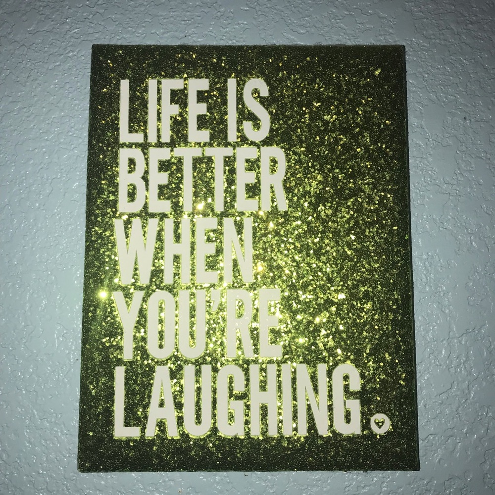 Glitter wall art